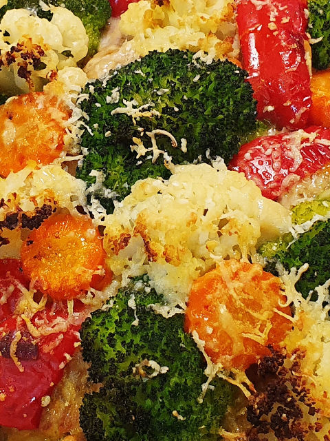 zaiekanka z kalafiorem brokulami 