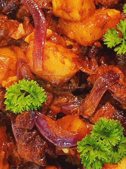 szybka wolowina z ziemniakami 